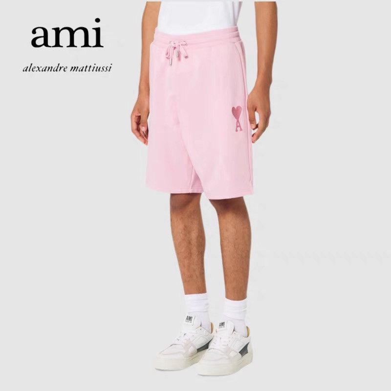 AMI爱心刺绣短裤